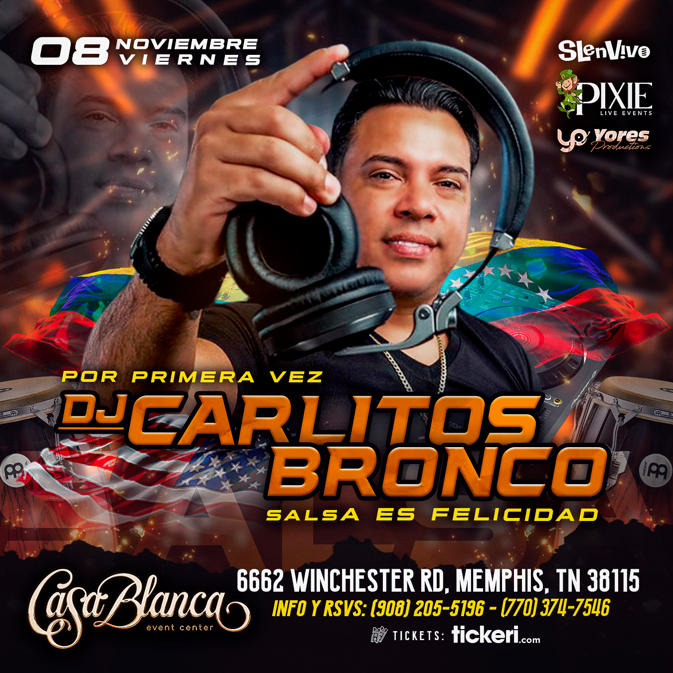 DJ CARLITOS BRONCO EN MEMPHIS, TN